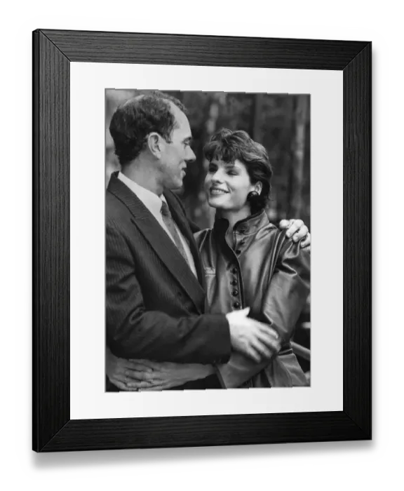 Framed Print : Steve Ovett and wife Rachel at press call - October 1984 30 / 10 / 1984 Framed Print : Steve Ovett and wife Rachel at press call - October 1984 30 / 10 / 1984