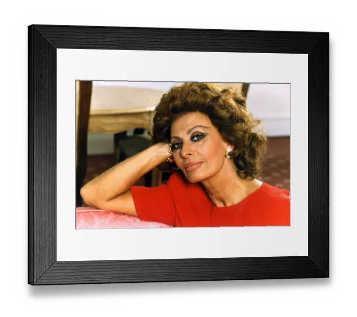 Framed Print : SOPHIA LOREN PICTURED 12 MARCH 1993