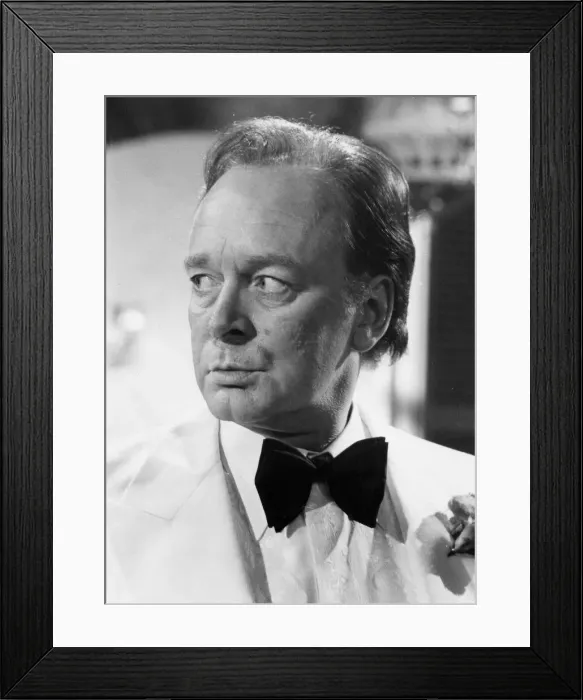 Framed Print : Tony Britton filming TV play - February 1977 Framed Print : Tony Britton filming TV play - February 1977