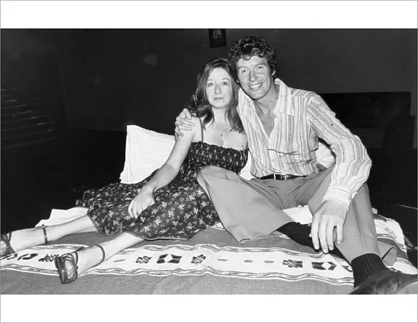 Michael Crawford with Frances Cuka at theatre press call - January 1977