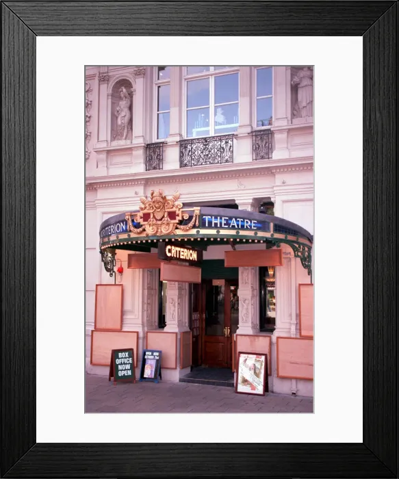 Framed Print : OUTSIDE OF THE NEWLY REFURBISHED CRITERION THEATRE 08  /  10  /  1992