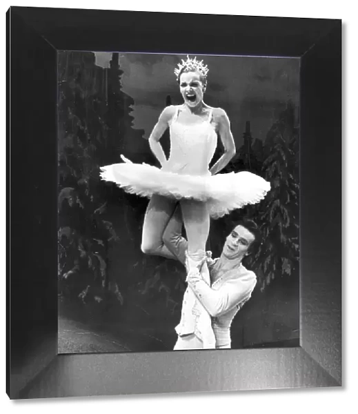 DOREEN WELLS AND PATRICE BART - BALLET DANCERS PRACTISING THE NUTCRACKER SUITE AT THE