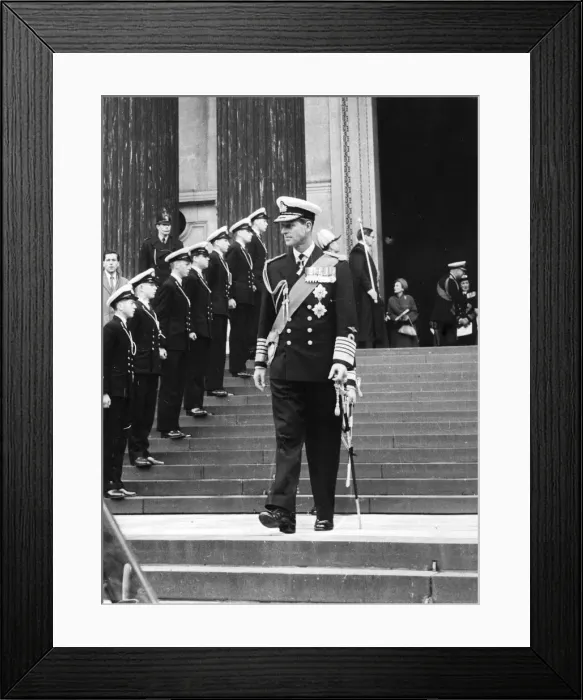 Framed Print : Prince Phillip, the Duke of Edinburgh at St Pauls Cathedral for the Royal Naval Framed Print : Prince Phillip, the Duke of Edinburgh at St Pauls Cathedral for the Royal Naval