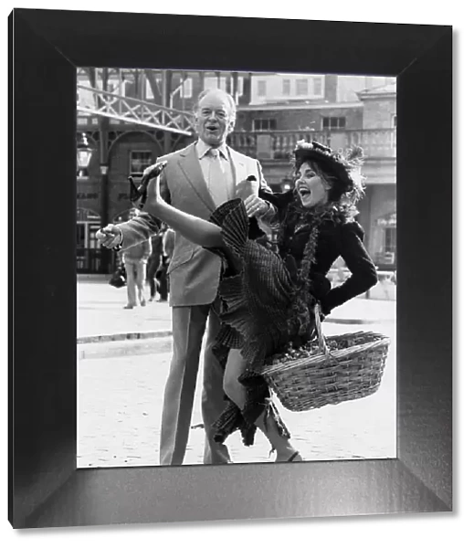 Tony Britton and Caroline Villiers at My Fair Lady photocall in Covent Garden