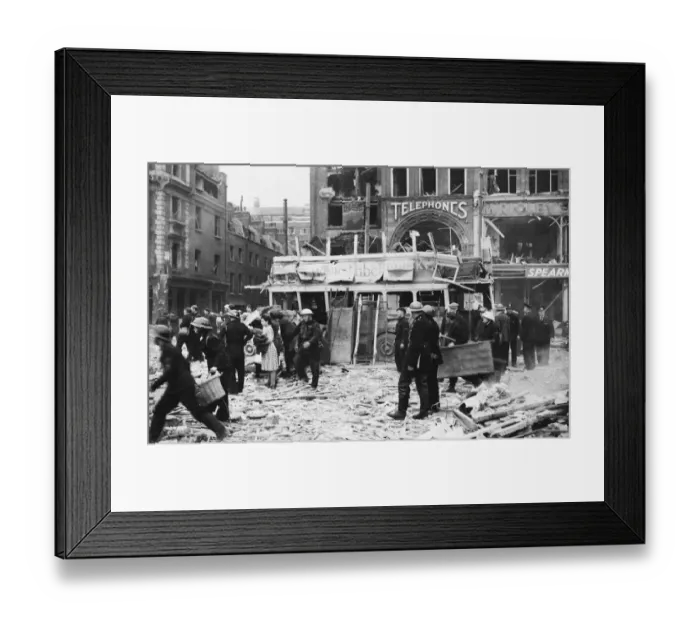 Framed Print : V1 flying bomb attack, Aldwych, London. One of the deadliest attacks Framed Print : V1 flying bomb attack, Aldwych, London. One of the deadliest attacks