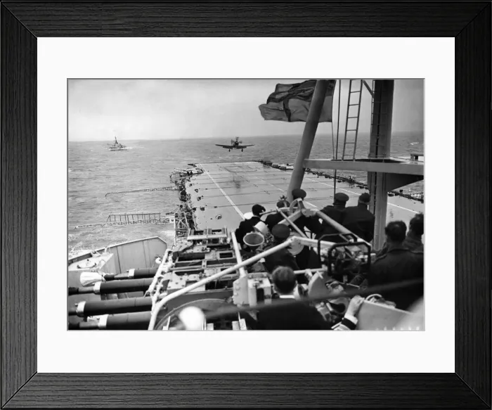 Framed Print : The Royal Navy demonstrates its skill to the Royal Air Force as a party of RAF officers Framed Print : The Royal Navy demonstrates its skill to the Royal Air Force as a party of RAF officers