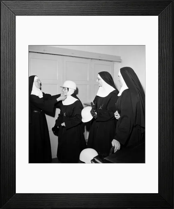 Framed Print : The Angels are three nuns who live in the toughest district of Foleshill Framed Print : The Angels are three nuns who live in the toughest district of Foleshill