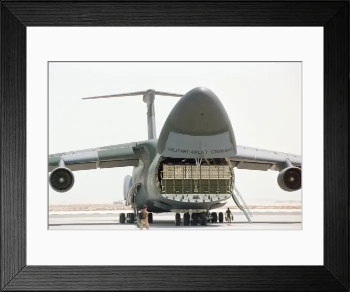 Framed Print : Lockheed C-5 Galaxy, American military transport aircraft Framed Print : Lockheed C-5 Galaxy, American military transport aircraft