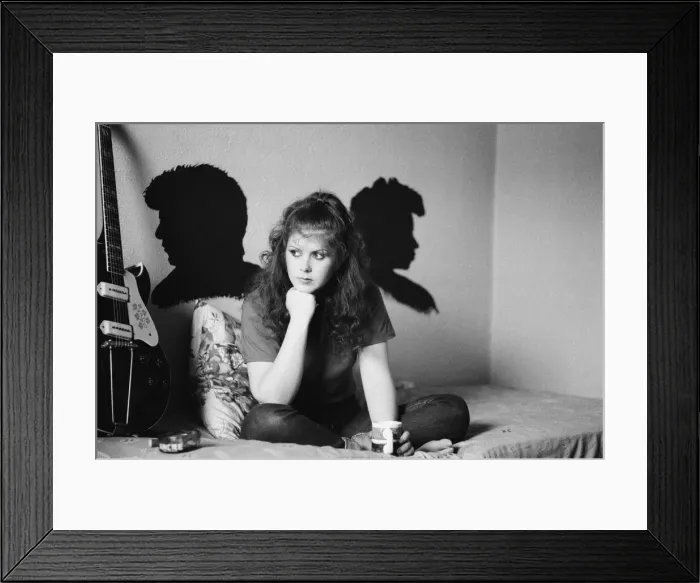 Framed Print : Kirsty MacColl - singer. Pictured at home in 1981. Kirsty Anna MacColl Framed Print : Kirsty MacColl - singer. Pictured at home in 1981. Kirsty Anna MacColl