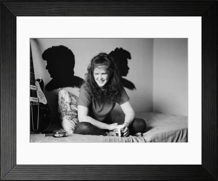 Framed Print : Kirsty MacColl - singer. Pictured at home in 1981. Kirsty Anna MacColl Framed Print : Kirsty MacColl - singer. Pictured at home in 1981. Kirsty Anna MacColl
