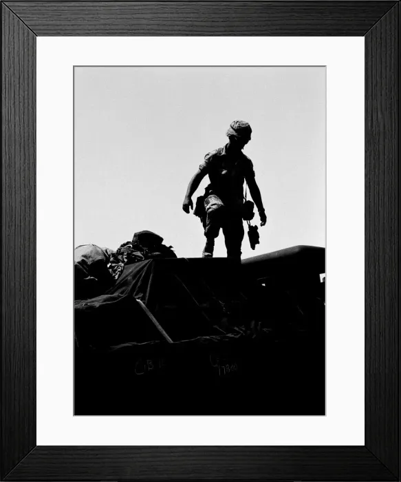 Framed Print : Operation Desert Shield, US Military forces at Dhahran Airbase, Saudi Arabia, August 1990 Framed Print : Operation Desert Shield, US Military forces at Dhahran Airbase, Saudi Arabia, August 1990