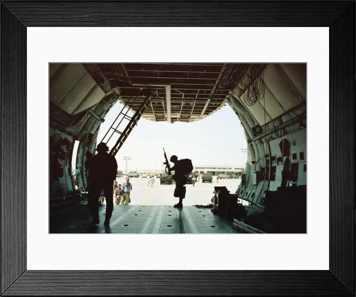 Framed Print : Lockheed C-5 Galaxy, American military transport aircraft