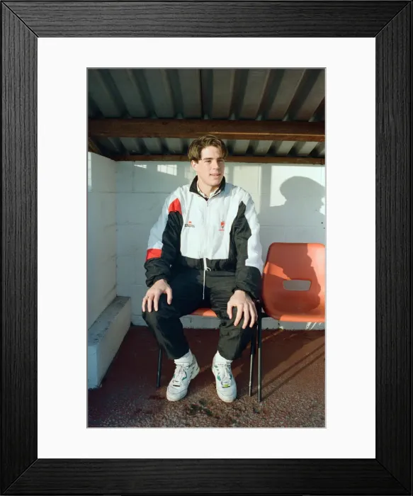 Framed Print : Jamie Redknapp, who is to play his last game for Bournemouth. 13th January 1991 Framed Print : Jamie Redknapp, who is to play his last game for Bournemouth. 13th January 1991