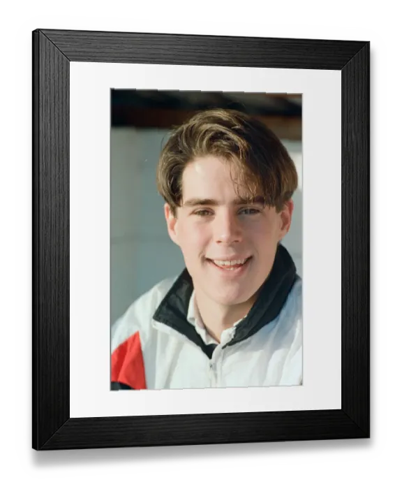 Framed Print : Jamie Redknapp, who is to play his last game for Bournemouth. 13th January 1991 Framed Print : Jamie Redknapp, who is to play his last game for Bournemouth. 13th January 1991