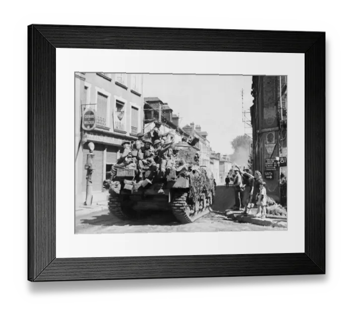 Framed Print : Allies advance through France and Holland to the Rhine. (Picture Framed Print : Allies advance through France and Holland to the Rhine. (Picture