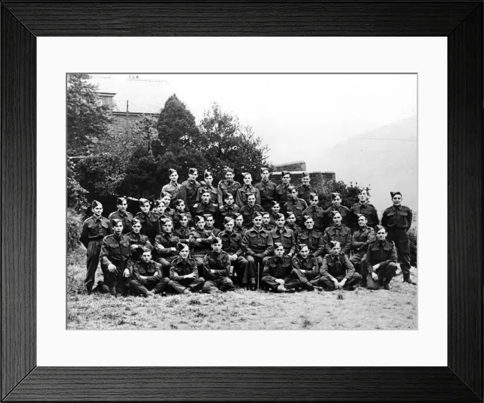 Framed Print : Penrhiwceiber Home Guard pose for the camera Circa 1941 Framed Print : Penrhiwceiber Home Guard pose for the camera Circa 1941