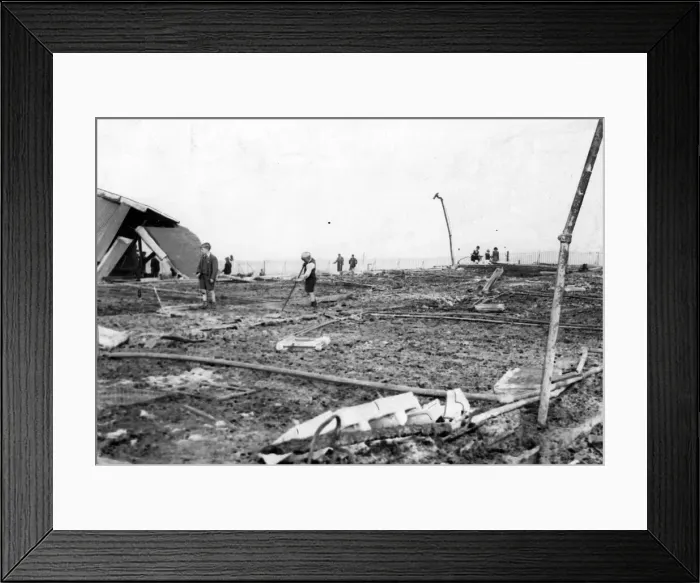 Framed Print : Nazi idea of military objectives - part of the remains of a children Framed Print : Nazi idea of military objectives - part of the remains of a children