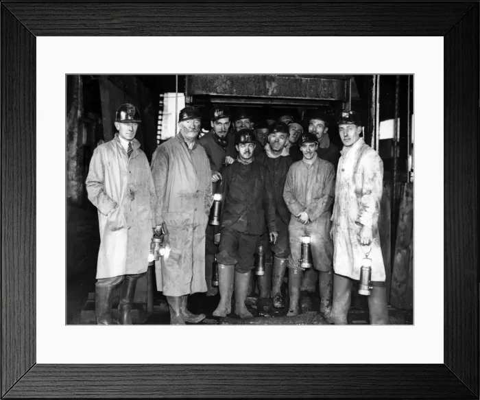 Framed Print : Members of the Russian delegation paid a visit to a colliery during their visit to South