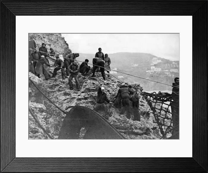 Framed Print : The American landing craft 349 conveying German prisoners from the Anzio bridgehead to Framed Print : The American landing craft 349 conveying German prisoners from the Anzio bridgehead to