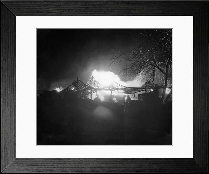 Framed Print : The second Battle Monte Camino e Fifth Army front - zero hour before the mountain
