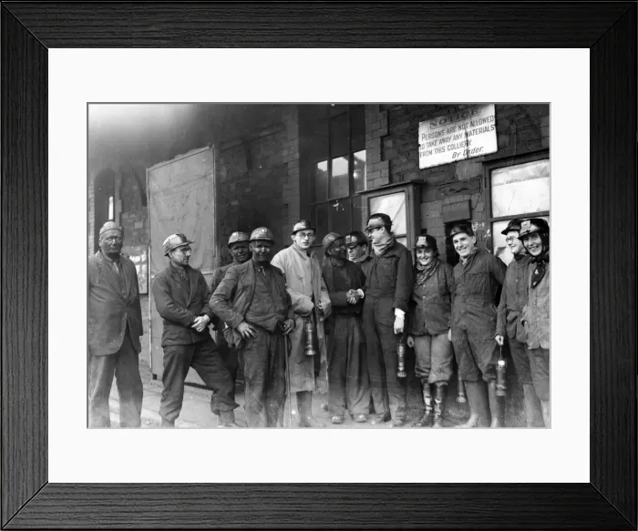 Framed Print : Members of the Russian delegation paid a visit to a colliery during their visit to South
