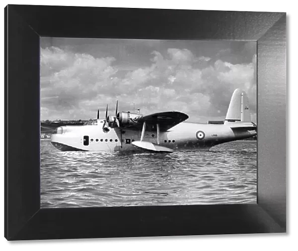 Picture shows The Sunderland. A new type of sea plane for the RAF