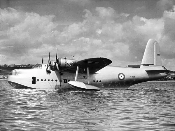 Picture shows The Sunderland. A new type of sea plane for the RAF