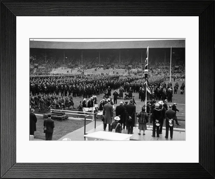 Framed Print : Middlesex Civil Defence, Wembley Stadium. C. D. and N. F. S Framed Print : Middlesex Civil Defence, Wembley Stadium. C. D. and N. F. S