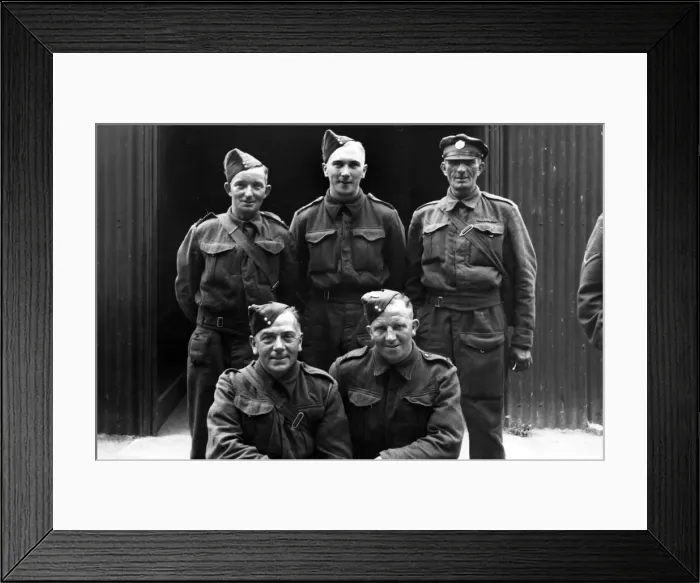 Framed Print : Posted as missing, five sappers of a railway construction company of the Royal Engineers Framed Print : Posted as missing, five sappers of a railway construction company of the Royal Engineers