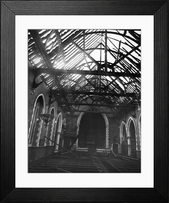 Framed Print : During a raid on the night of 11th / 12th August on Eastbourne Framed Print : During a raid on the night of 11th / 12th August on Eastbourne