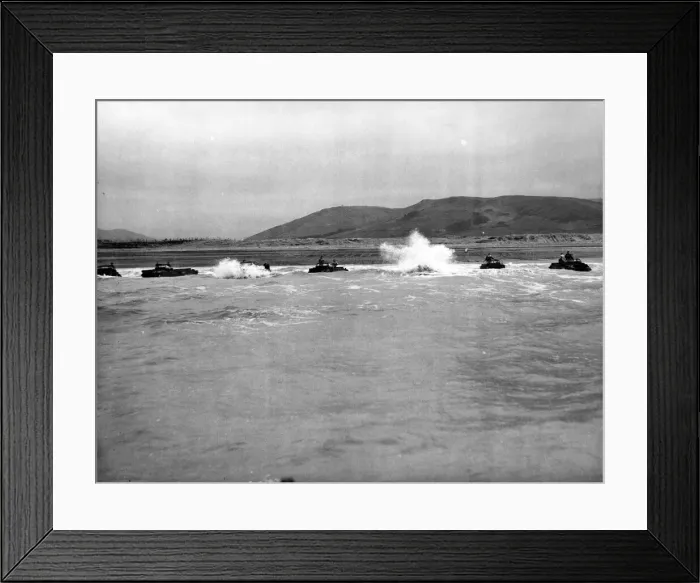 Framed Print : Royal Army Service Corps Amphibian Training Centre on the North Wales coast Framed Print : Royal Army Service Corps Amphibian Training Centre on the North Wales coast