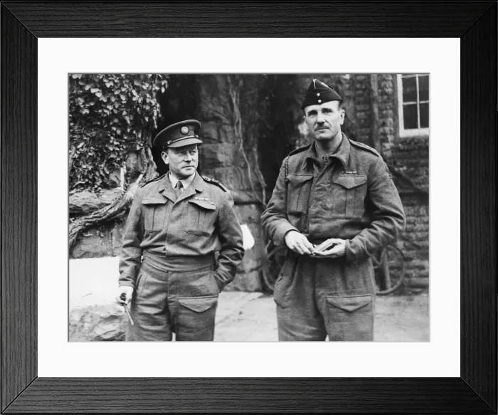 Framed Print : Our military correspondent with the commanding officer during a recent visit to a