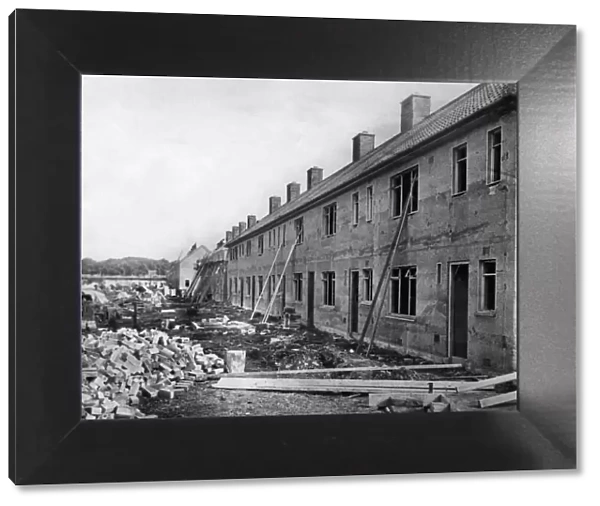 Cantril Farm Estate, Mab Lane, West Derby, under construction, 15th August 1946