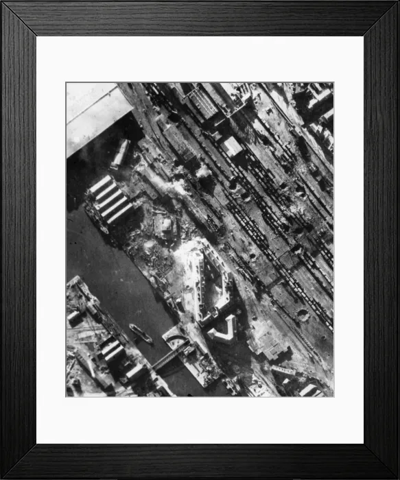 Framed Print : In a daylight raid on 3rd January 1943, Flying Fortresses Framed Print : In a daylight raid on 3rd January 1943, Flying Fortresses