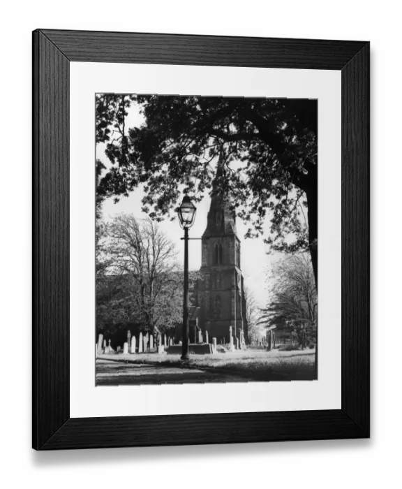 Framed Print : St Marys Church, Knowsley Parish Church, Knowsley Village, 27th December 1967
