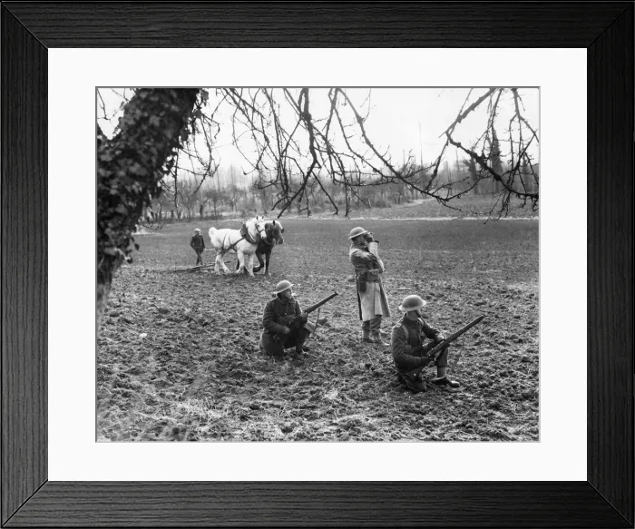 Framed Print : Peace and war are very close together in this picture of an outpost of the Lincoln Framed Print : Peace and war are very close together in this picture of an outpost of the Lincoln