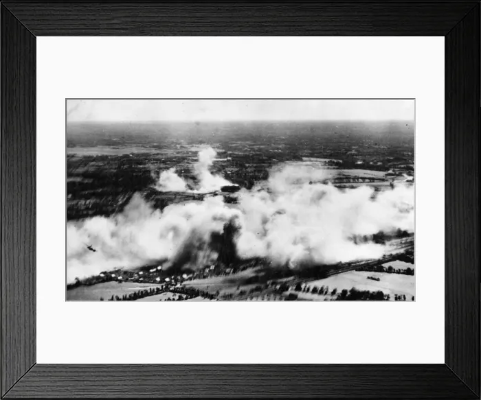 Framed Print : Bostons of RAF Fighter Command attack the naval stores depot at Rennes Framed Print : Bostons of RAF Fighter Command attack the naval stores depot at Rennes