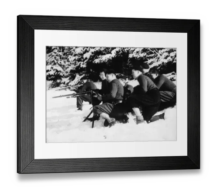 Framed Print : MEN OF THE MAQUIS - IMAGE SHOWING FRENCH GUERRILLAS FIGHTING IN THE HAUTE SAVOIE Framed Print : MEN OF THE MAQUIS - IMAGE SHOWING FRENCH GUERRILLAS FIGHTING IN THE HAUTE SAVOIE