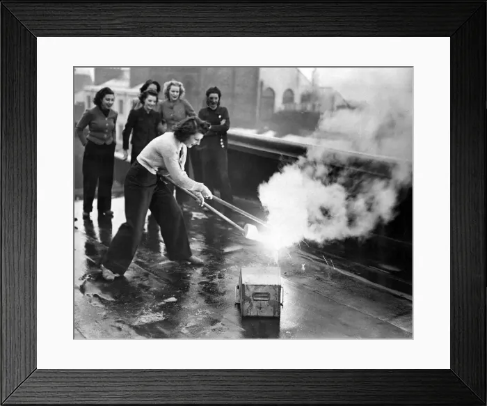 Framed Print : Theres a pantomime at Newcastle. but if the theatre gets blitzed there won t be Framed Print : Theres a pantomime at Newcastle. but if the theatre gets blitzed there won t be