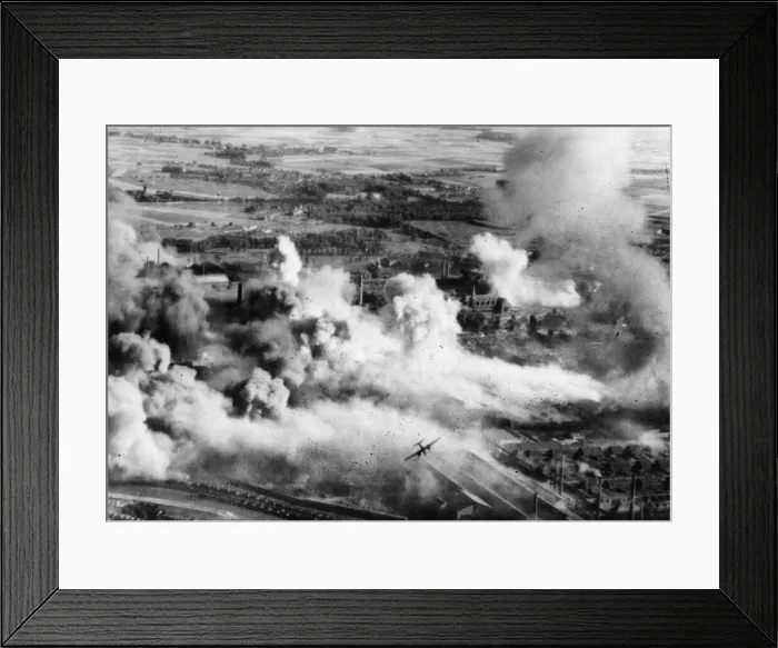 Framed Print : A photograph taken during a low-level daylight attack on steel Framed Print : A photograph taken during a low-level daylight attack on steel
