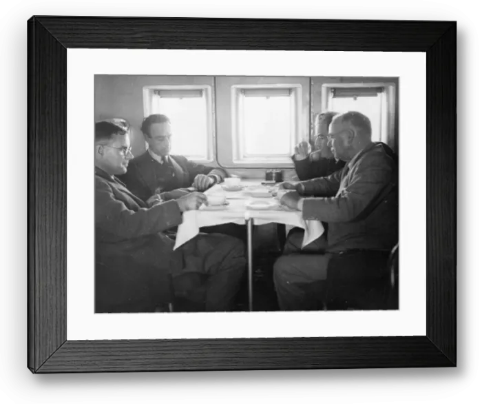 Framed Print : British Trans Atlantic Flying Boat Service. Picture shows the midships cabin Framed Print : British Trans Atlantic Flying Boat Service. Picture shows the midships cabin