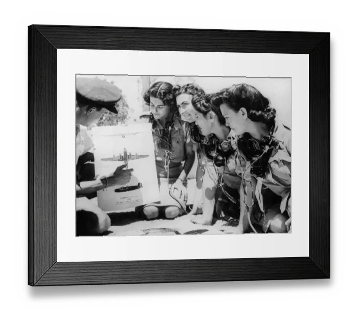 Framed Print : Member of the The Womens Auxiliary Air Force (WaF) in The Middle East Framed Print : Member of the The Womens Auxiliary Air Force (WaF) in The Middle East