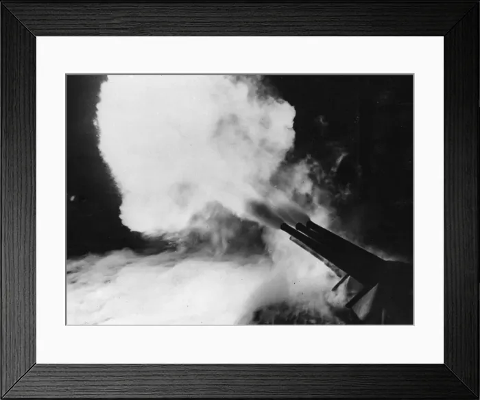 Framed Print : First close up pictures to be released of the terrific pasting the US Navy delivered to Framed Print : First close up pictures to be released of the terrific pasting the US Navy delivered to