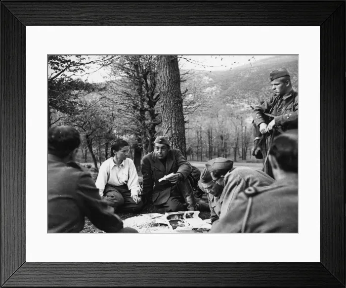 Framed Print : First Allied Press Conference inside Hitlers Europe. Dr Framed Print : First Allied Press Conference inside Hitlers Europe. Dr