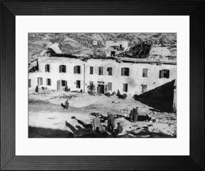 Framed Print : On the morning of 21st November 1944, Yugoslav Partisans entered the enemy-held town of Framed Print : On the morning of 21st November 1944, Yugoslav Partisans entered the enemy-held town of