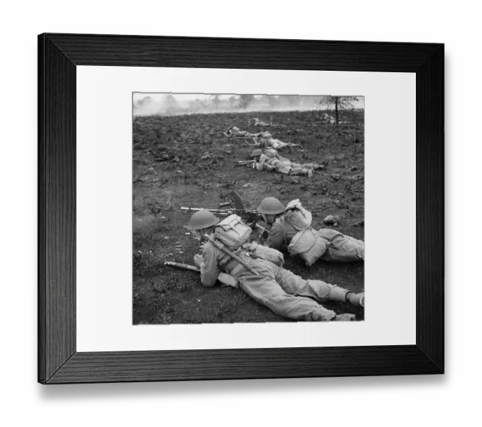 Framed Print : British army training exercises in operation at the new 15 square mile Eastern Command