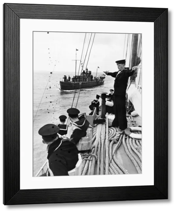 Framed Print : Captain Watts (not Id d but it is most likely to be him