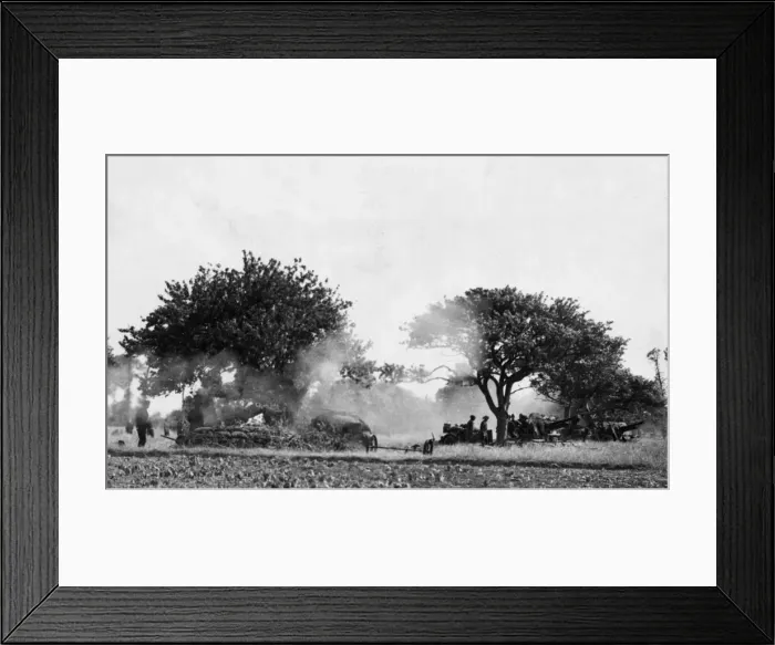 Framed Print : The British attack between Tilly and Caen in Normandy, Northern France is being fiercely Framed Print : The British attack between Tilly and Caen in Normandy, Northern France is being fiercely
