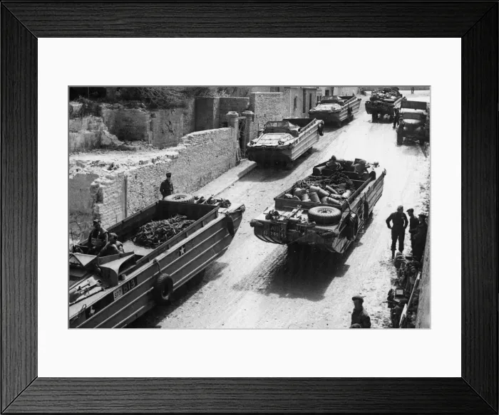 Framed Print : Allied Liberation of Europe: Allied reinforcements arrive in Normandy, Northern France