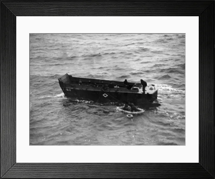 Framed Print : British Royal Navy rescues American sailors in Invasion Bay Framed Print : British Royal Navy rescues American sailors in Invasion Bay